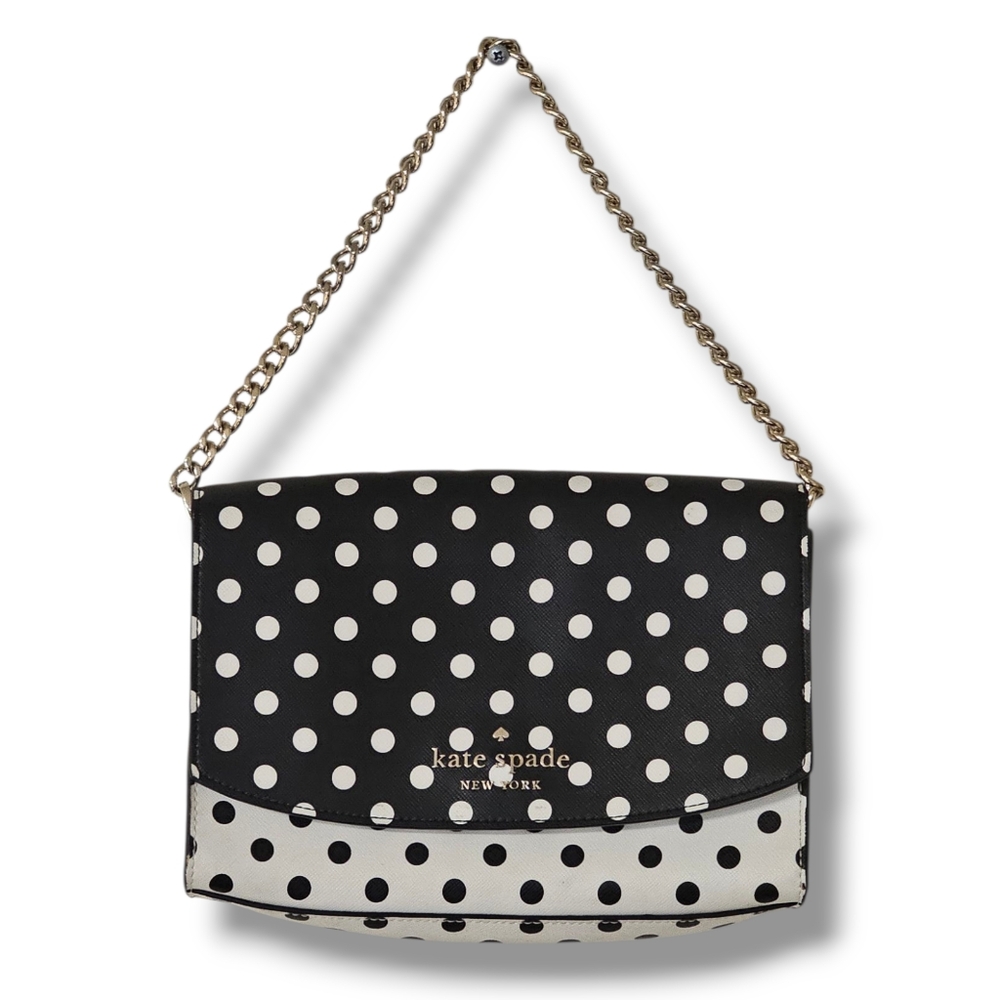 Kate Spade Black and White Polka Dot Shoulder Bag